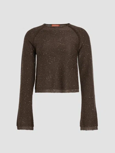 Altuzarra Women's Woody Sequined Sweater In Brown
