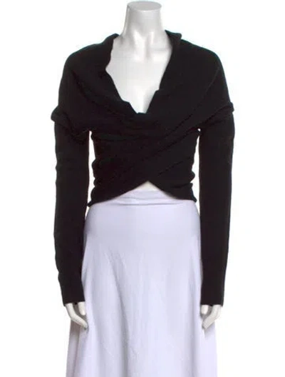 Pre-owned Altuzarra Wool Cowl Neck Sweater In Black