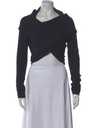 Pre-owned Altuzarra Wool Cowl Neck Sweater In Gray