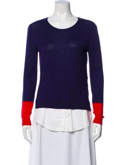 Pre-owned Altuzarra Wool Crew Neck Top In Blue