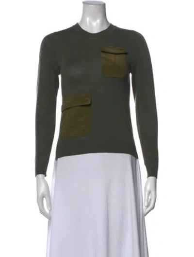 Pre-owned Altuzarra Wool Crew Neck Top In Green