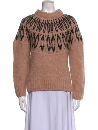 Pre-owned Altuzarra Wool Graphic Print Sweater W/ Tags In Neutrals