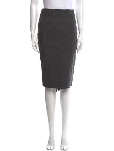 Pre-owned Altuzarra Wool Knee-length Skirt In Gray