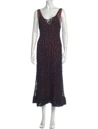 Pre-owned Altuzarra Wool Long Dress W/ Tags In Blue