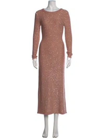 Pre-owned Altuzarra Wool Long Dress W/ Tags In Pink