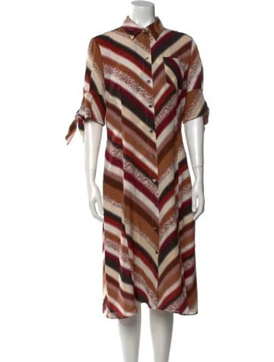 Pre-owned Altuzarra Wool Midi Length Dress In Brown