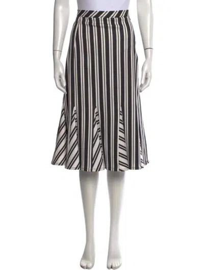 Pre-owned Altuzarra Wool Midi Length Skirt In Black/neutrals