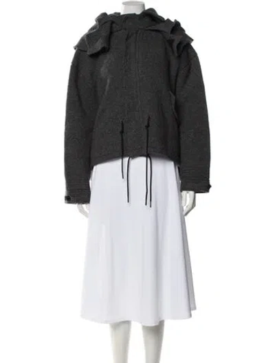 Pre-owned Altuzarra Wool Mock Neck Sweater In Gray