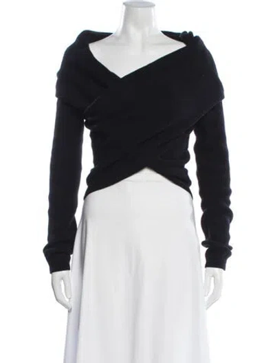 Pre-owned Altuzarra Wool Off-the-shoulder Sweater W/ Tags In Black