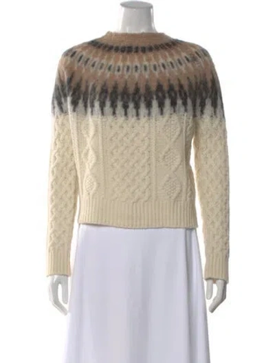 Pre-owned Altuzarra Wool Patterned Sweater In Neutral