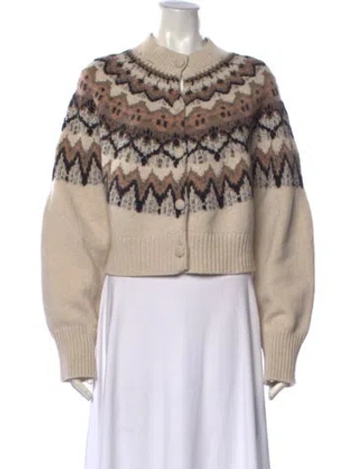 Pre-owned Altuzarra Wool Patterned Sweater In Neutrals