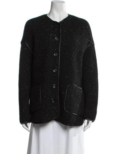 Pre-owned Altuzarra Wool Printed Evening Jacket In Black