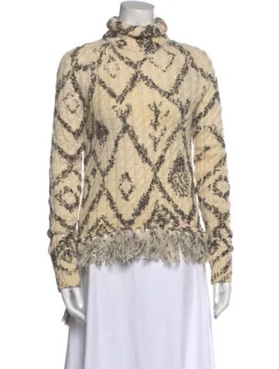 Pre-owned Altuzarra Wool Printed Sweater In Neutral