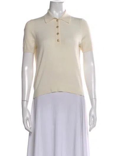 Pre-owned Altuzarra Wool Short Sleeve Polo In Neutral