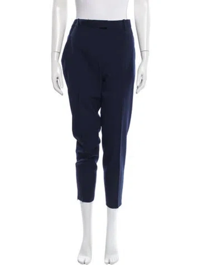 Pre-owned Altuzarra Wool Straight Leg Pants In Blue