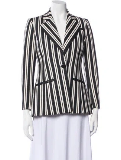 Pre-owned Altuzarra Wool Striped Blazer In Gray