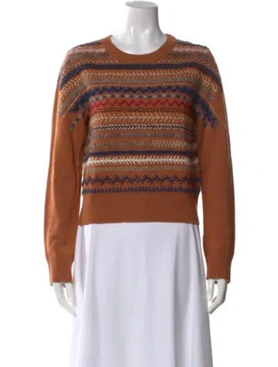 Pre-owned Altuzarra Wool Striped Sweater In Brown