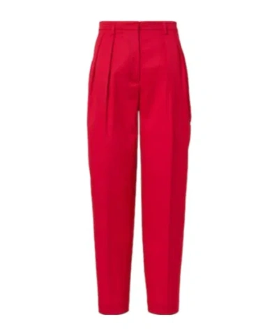 Altuzarra Wool Tapered Pants In Red