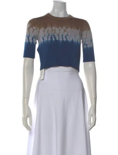 Pre-owned Altuzarra Wool Tie-dye Print Sweater In Blue