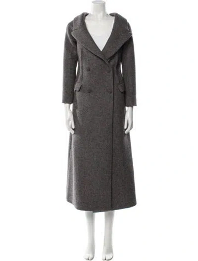 Pre-owned Altuzarra Wool Trench Coat In Gray