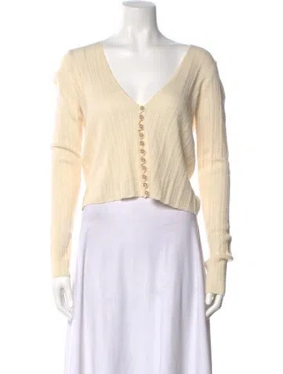 Pre-owned Altuzarra Wool V-neck Sweater In Neutral