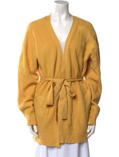 Pre-owned Altuzarra Wool V-neck Sweater In Yellow