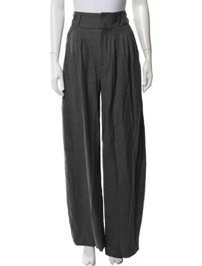 Pre-owned Altuzarra Wool Wide Leg Pants In Gray