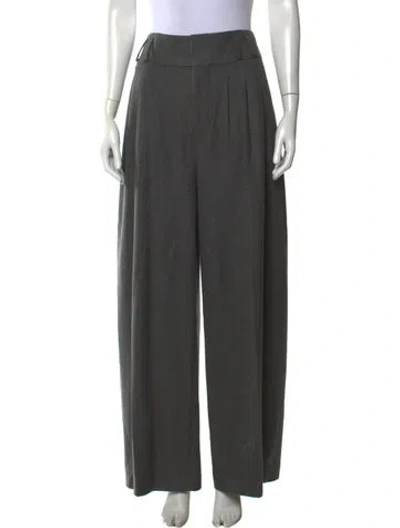Pre-owned Altuzarra Wool Wide Leg Pants In Grey