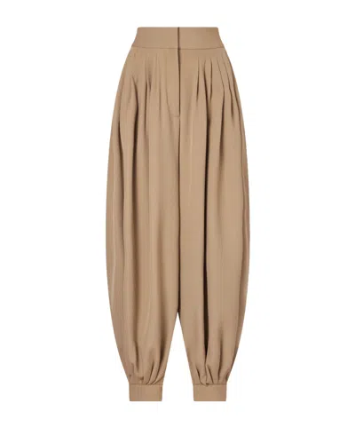 Altuzarra Chapman Pleated Wool-twill Tapered Pants In Brown