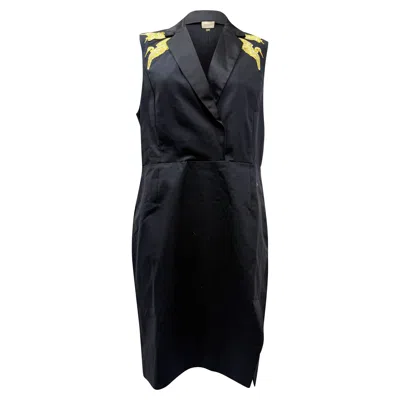 Altuzarra X Target Embroidered Knee-length Dress In Black Cotton