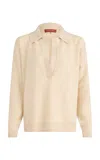 Altuzarra Zaq Cashmere Polo Sweater In Neutral