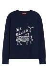 Altuzarra Zodiac Intarsia Virgin Wool Crewneck Sweater In Navy Aries