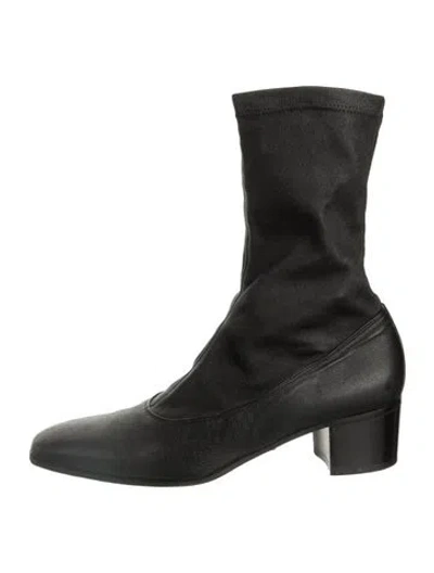 Pre-owned Alumnae Leather Boots In Black
