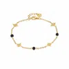 Alura Copenhagen Jewellery Women's Black / Gold Venus Star Bracelet With Onyx In Multi