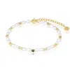 Alura Copenhagen Jewellery Women's Blue / Brown / White Ocean Bracelet Mixed With Stones & Freshwater Pearls