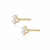 Alura Copenhagen Jewellery Women's Gold Eclipse Earstuds W. Zircons In Gold