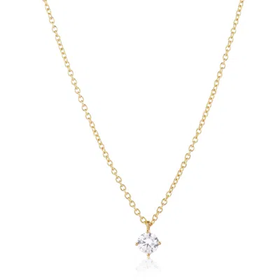 Alura Copenhagen Jewellery Women's Gold Eclipse Necklace W. Zirconia