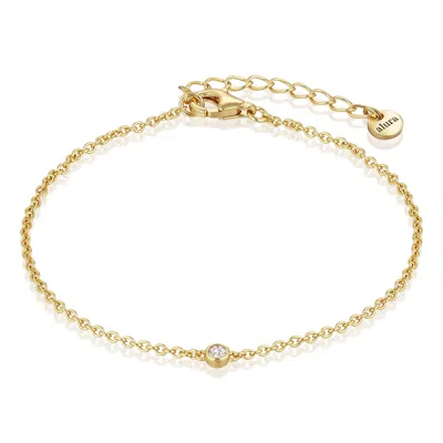 Alura Copenhagen Jewellery Women's Gold Embrace Charity Bracelet W. Zirconia