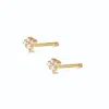 Alura Copenhagen Jewellery Women's Gold Gaia Flower Earstuds Small In Gold