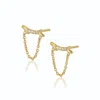 Alura Copenhagen Jewellery Women's Gold Grace - Branch Earstuds W. Zircons In Gold