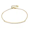 Alura Copenhagen Jewellery Women's Gold Grace - Slim Elegant Bracelet With Fixed Band & Covered With Sparkling Faceted Zirconia In Gold