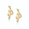 Alura Copenhagen Jewellery Women's Gold Grace - Snake Earstuds In Gold