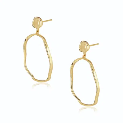 Alura Copenhagen Jewellery Women's Gold Grace Art Deco Dangle & Drop Earrings