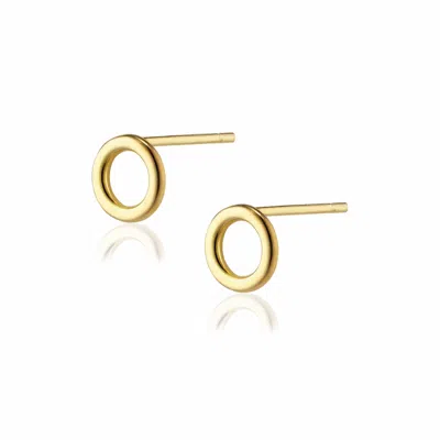 Alura Copenhagen Jewellery Women's Gold Grace Circle Earstuds
