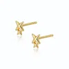 Alura Copenhagen Jewellery Women's Gold Grace Double Star Earstuds In Gold