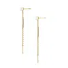 Alura Copenhagen Jewellery Women's Gold Ocean Earstuds W. Sparkling Zirconia In Gold