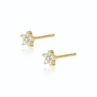 Alura Copenhagen Jewellery Women's Gold Venus Flower Earstuds
