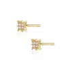 Alura Copenhagen Jewellery Women's Gold Venus Small Stars Earstuds  W. Zirconia In Gold