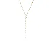 Alura Copenhagen Jewellery Women's Gold Venus Y Chain With Flower Zirconia In Gold