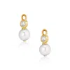Alura Copenhagen Jewellery Women's Gold / White Eclipse Pendant With Zirconia & Pearl